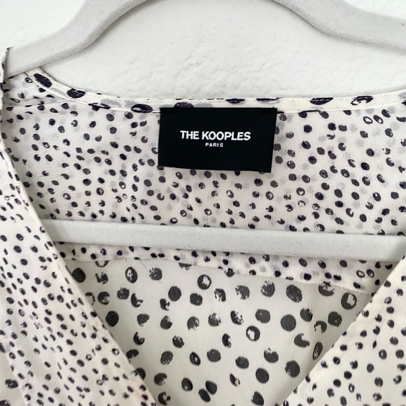 The Kooples Polka Dot Button Front Mini Dress - Picture 6 of 14